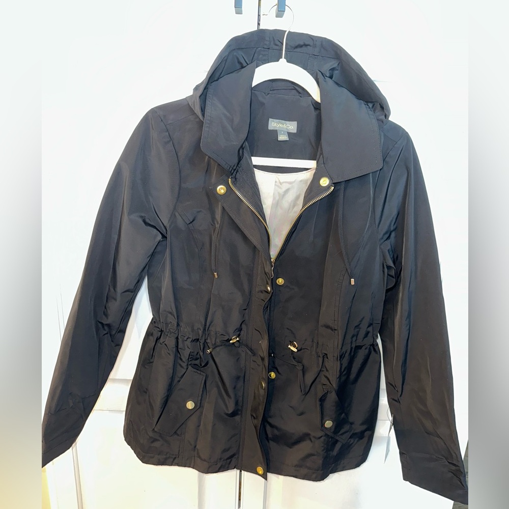 -NWT- Style & Co Packable Hooded Jacket Small